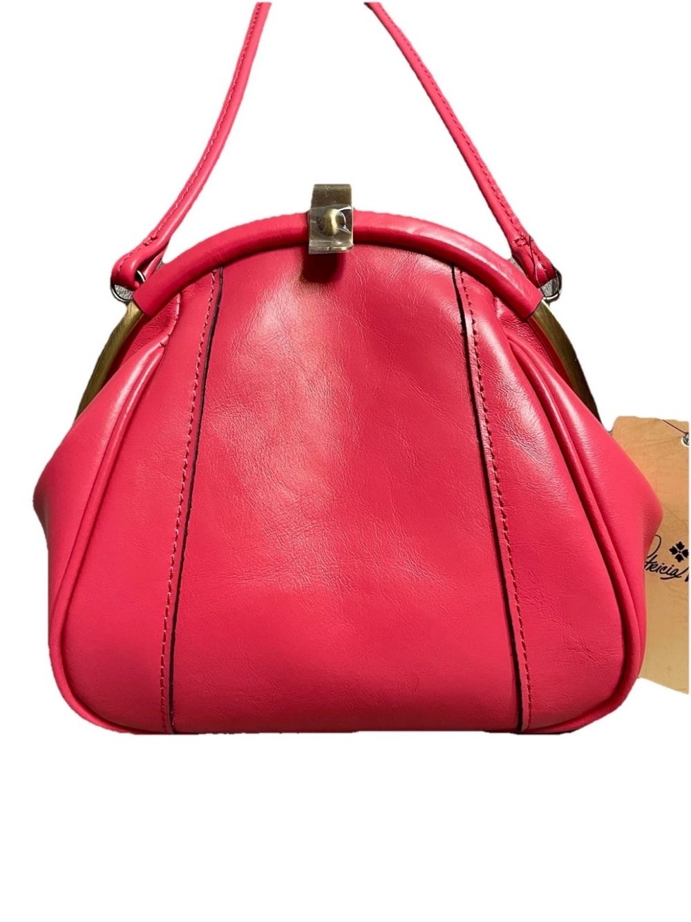 Patricia Nash Portafina Frame Bag Passion Vintage Distressed Leather $149 New